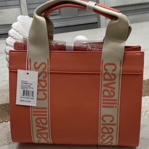 NWT Carvalli Class Serafina Large Top Handle Tote Bag - Coral Haze Retail $118